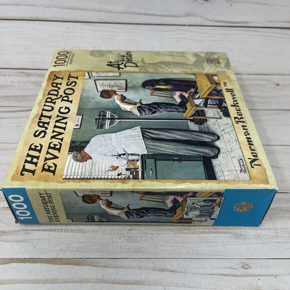 Masterpieces 1000 Piece Jigsaw Puzzle At the Doctor by Norman Rockwell NEW - Picture 7 of 10